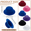 BENECREAT 6Pcs 6 Colors EVA Fabric Hat Base DIY-BC0014-06-2