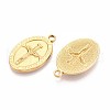 Ion Plating(IP) 201 Stainless Steel Pendants STAS-N109-240G-2