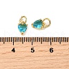 Brass Micro Pave Cubic Zirconia Charms KK-P192-08-G11-3