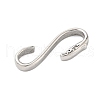 304 Stainless Steel Hook Clasps STAS-Z130-05P-2