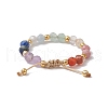 Adjustable Gemstone Finger Rings for Women RJEW-JR00874-03-4