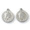 Non-Tarnish 304 Stainless Steel charms STAS-O145-15P-1