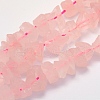 Natural Rose Quartz Beads Strands G-G697-D01-1