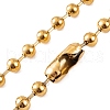Ion Plating(IP) 304 Stainless Steel Ball Chain Necklaces for Women NJEW-G135-01B-G-2