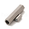 Non-Tarnish 304 Stainless Steel Matte Magnetic Clasps STAS-M308-08A-2
