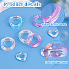   24Pcs 8 Styles Plating Acrylic Beads FIND-PH0022-04-4