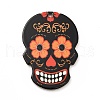 Printed 201 Stainless Steel Sugar Skull Pendants STAS-E174-01P-07-1