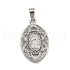 304 Stainless Steel Pendants STAS-B086-09D-P-1