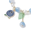 4Pcs Synthetic Moonstone & Glass Round Beaded Stretch Bracelets BJEW-JB11858-5