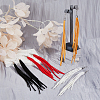 FIBLOOM 4 Pairs 4 Colors Faux Suede Tassel Earrings EJEW-FI0003-10-4