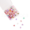 100Pcs Transparent Spray Painted Glass Beads GLAA-CJ0001-62-8