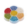 7 Colors Glass Round Seed Beads SEED-YW0001-24A-01-3