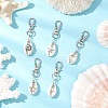 Natural Cowrie Shell Pendant Decorations HJEW-JM03318-1
