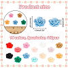 HOBBIESAY 112Pcs 14 Colors Opaque Resin Cabochons CRES-HY0001-04-2