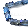 Electroplate Glass Beads Strands EGLA-L045-F-4