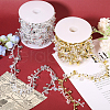 CHGCRAFT 2 Rolls 2 Colors Plastic Diamond Beaded Trim OCOR-CA0001-32-3