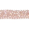 Transparent Electroplate Glass Beads Strands EGLA-A039-T3mm-B26-1