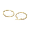 Circle Ring Rack Plating Brass Cubic Zirconia Hoop Earrings for Women EJEW-K245-18G-2