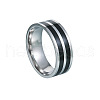 304 Stainless Steel Enamel Finger Rings for Men FS-WGADAB4-11-2