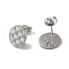 Non-Tarnish 304 Stainless Stud Earring Findings STAS-M314-01A-P-2