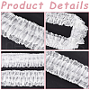 Gorgecraft 2 Yards 3 Layer Polyester Organza Ruffled Pleated Lace Flower Fabric Trim OCOR-GF0003-31A-6