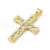 Brass Micro Pave Cubic Zirconia Pendants KK-A212-07D-G-2