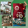 SOFPLATE 200Pcs 5 Styles Laser Cut Wood Shapes WOOD-SP0001-18-6