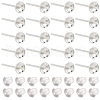 GOMAKERER 20Pairs 925 Sterling Silver Stud Earring Findings STER-GO0001-46-1