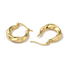 Rack Plating Brass Twisted Hoop Earrings EJEW-L224-77G-2