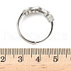 Brass Rotating Finger Rings for Women RJEW-C132-01D-P-3