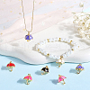 Beebeecraft 10Pcs Real 18K Gold Plated Brass Charms KK-BBC0014-86-4