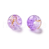 Transparent Crackle Acrylic Beads DACR-D300-01G-10mm-2
