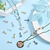 SOFPLATE 70Pcs 7 Colors Alloy Ice Pick Pinch Bails for Pendant Making FIND-SP0002-03-4
