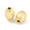 Brass Textured Beads KK-P258-07G-2