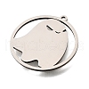 304 Stainless Steel Pendants STAS-S176-09P-2