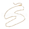 304 Stainless Steel Cuboid Bar Link Chain Necklaces for Women Men NJEW-JN05196-01-4