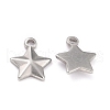 Non-Tarnish 304 Stainless Steel Charms STAS-O145-30P-2