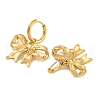 304 Stainless Steel Bowknot Hoop Earrings EJEW-L295-001G-2