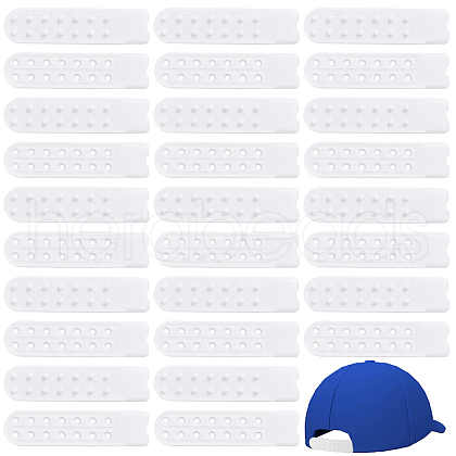 BENECREAT 40 Sets Plastic Snapback Strap with 7 Holes FIND-BC0013-41B-1