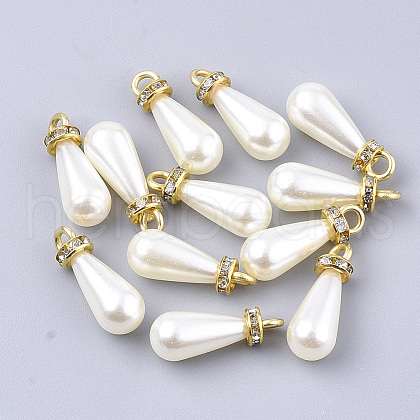 High Luster ABS Plastic Imitation Pearl Pendants RB-T011-03B-G-1