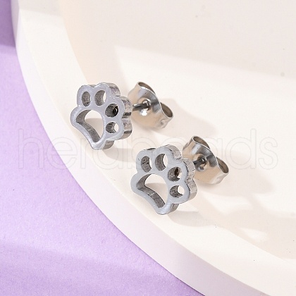 Tarnish Resistant 304 Stainless Steel Stud Earrings EJEW-F227-14P-1