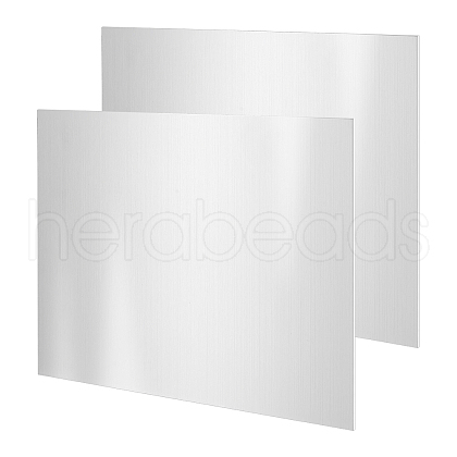 Brushed Rectangle 304 Stainless Steel Sheets TOOL-WH0159-24A-1