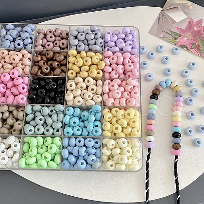 Opaque Acrylic Beads OACR-N138-20-1
