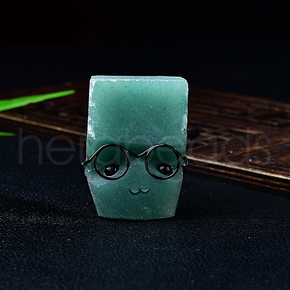 Natural Aventurine Hedgehog Sculpture Display Decorations PW-WG0AE3E-09-1