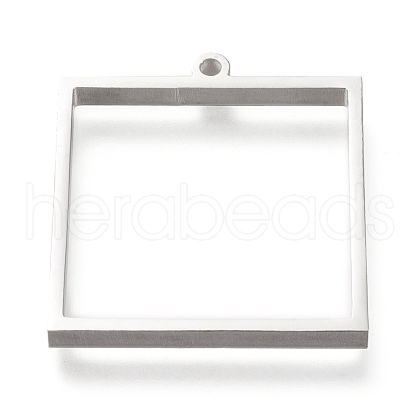 304 Stainless Steel Open Back Bezel Pendants STAS-K208-02P-A-1