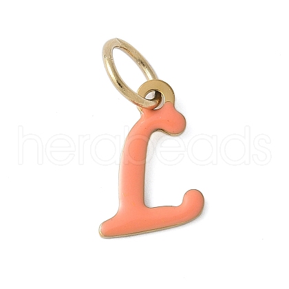304 Stainless Steel Enamel Charms STAS-G353-01G-L-1