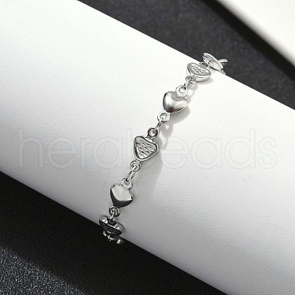 304 Stainless Steel Link Bracelets BJEW-Z132-01P-1
