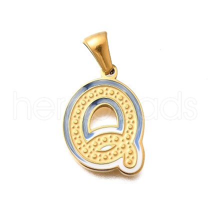 304 Stainless Steel Pendants STAS-K297-01G-Q-1