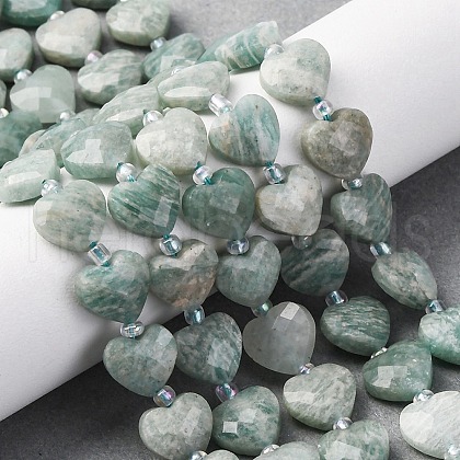 Natural Amazonite Beads Strands G-P570-E15-01-1