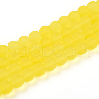 Transparent Glass Beads Strands GLAA-T032-T10mm-MD12-1